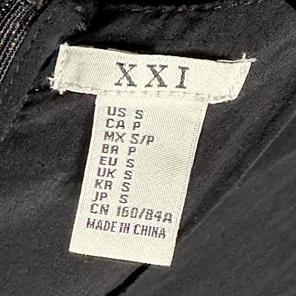 XXI Sleeveless Black Dress With Cut Out Circles and Embroidery Size Small - Picture 10 of 11